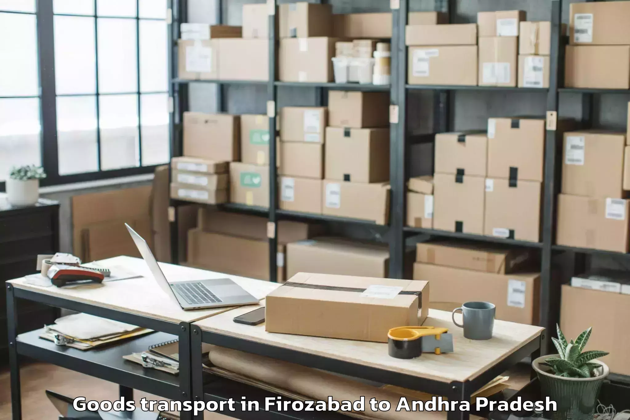 Professional Firozabad to Chagalamarri Goods Transport